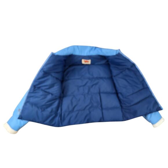 VINTAGE Comfy Bomber Jacket Coat Small Goose Down Blue Made In USA Outdoor - Picture 3 of 7